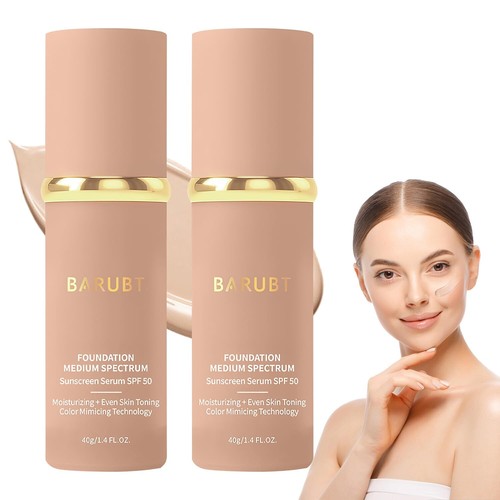 4-in-1 Liquid Foundation with SPF 50+ - Full Coverage, Hydrating, Waterproof - Picture 1 of 7
