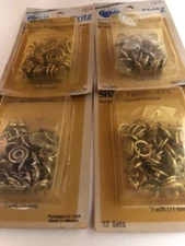 VINTAGE Dritz DECORATIVE PEARL SNAPS FASTENER (12 PER PK) LOT OF 4 NEW