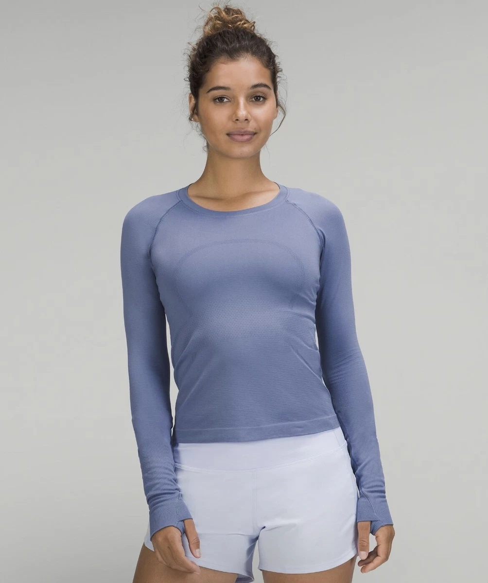 NWT Lululemon Swiftly Tech Long Sleeve Shirt 2.0 Race Length - Water Drop  Size 4