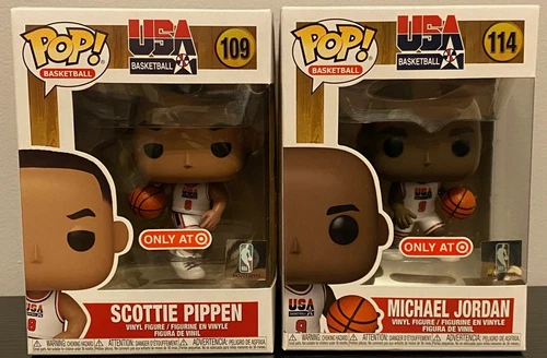 Funko POP! NBA: Legends - Michael Jordan & Scottie Pippen (1992 Team USA White)