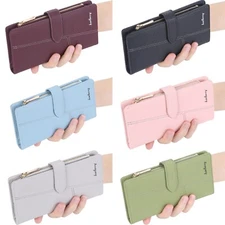 Womens Envelop Wallet Long Leather Clutch Purse Ladies Small Handbag Best Gifts