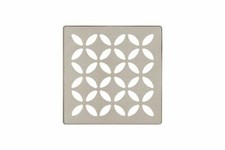 Schluter Systems Kerdi-Drain Grate 4-in Greige Floral KDIF4GRKTSBGD5