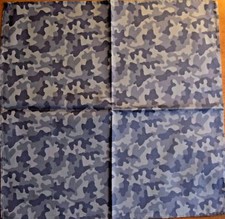 Bar III Men's Camo Print Pocket Square Color Indigo One Size