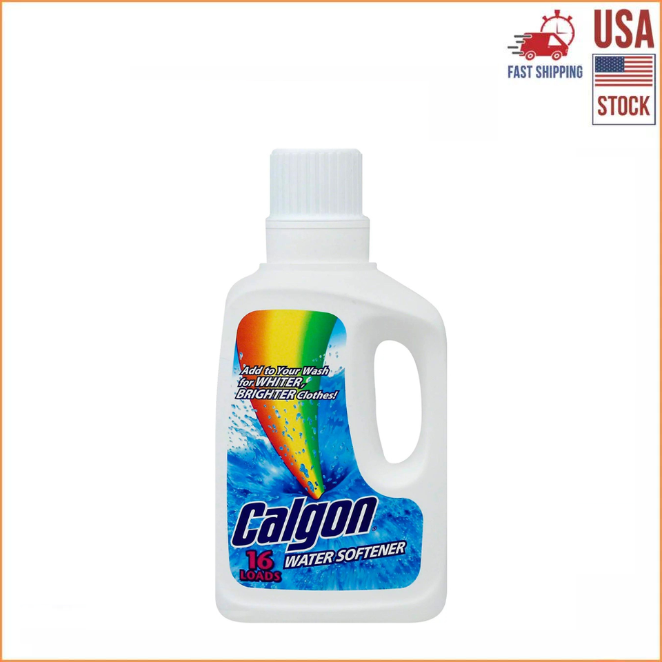 Calgon Water Softener, 32oz Bottle, Laundry Detergent Booster, Fresh