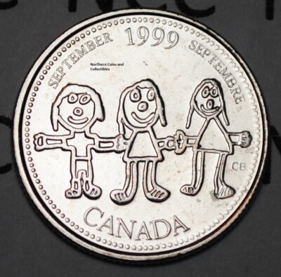 Canada 1999 September 25 cents UNC Millenium Series Canadian