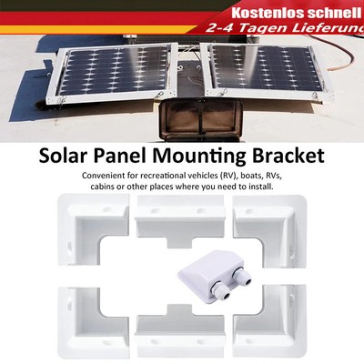 ABS Solarpanel Montage halterung Ecke & Kabeleinführung Wohnmobil Dach Boote