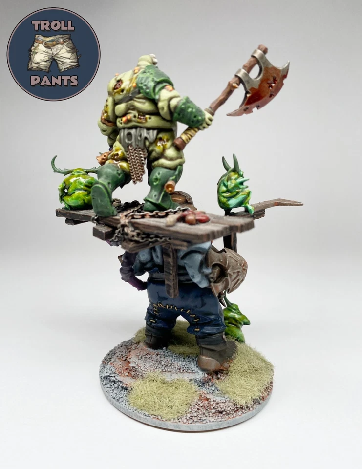 Warhammer Age of Sigmar - Herald on Palanquin - Maggotkin of Nurgle Old World Foto 3 de 4