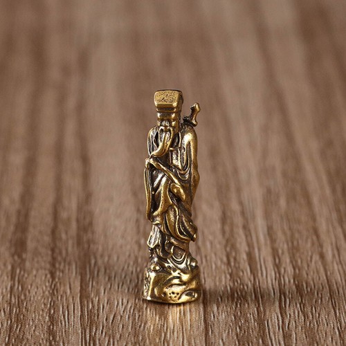 HOT 8pc Brass Old Statue Chinese Handmade Eight Immortals Buddha Ornament Curio - Picture 11 of 13