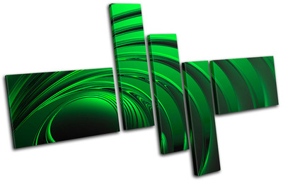 Patten Emerald green Abstract MULTI Leinwand Wand Kunst Bild drucken