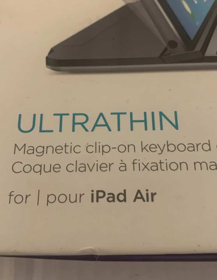 Logitech Magnetic Clip-On Ultra-Thin Bluetooth Keyboard Case iPad Air Black - Image 3 of 4