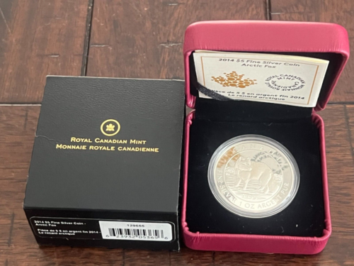 2014 Canada $5 Fine Silver Coin: The Arctic Fox (COA+BOX) - Picture 1 of 6
