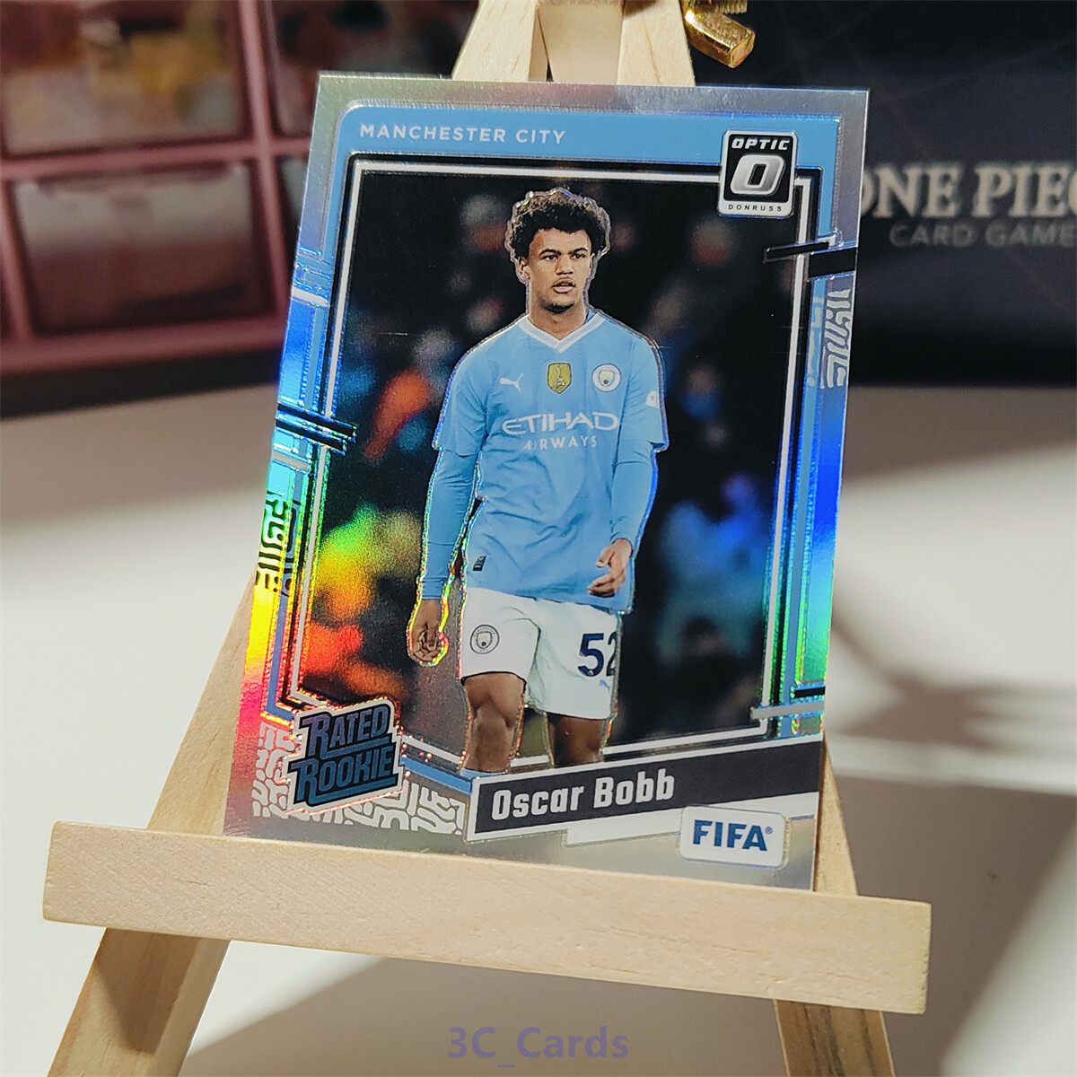 2023-24 DONRUSS OPTIC HOLO SILVER OSCAR BOBB SP RATED Rookie RC #178 MAN UNITED