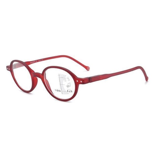 Occhiali da Lettura Unisex Rotondi Progressivi Multifocus Anti Luce Blu Full Frame @ - Foto 16 di 18