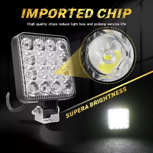 4PCS Square LED Work Light Pods SPOT Lights For Truck Off Road Tractor 12V Fog - Picture 5 of 10