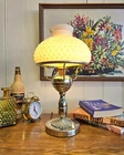 Vintage 49cm Milk Glass Hobnail Vintage Table Lamp 1950/60's Lighting - GOSFORD