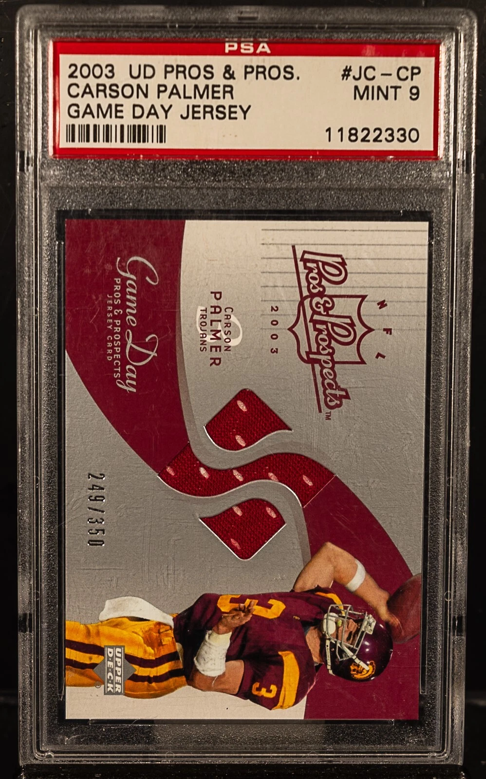 Carson Palmer Upper Deck Pros & Prospects Game Jersey #JCCP Base