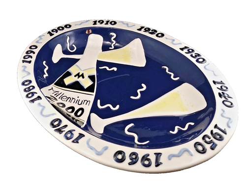 Clay Art "Millennium" Ceramic Champagne Platter, Mint Condition Y2K, SELLING OBO - Picture 2 of 5