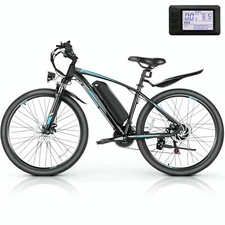 27.5" Electric Bike for Adults, 21-Speed Mountain Bicycle 500W 48V Ebike w/LCD🔥