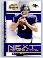 Joe Flacco 2008 Donruss Gridiron Gear Next Generation Gold Holofoil 72/100 NG-19