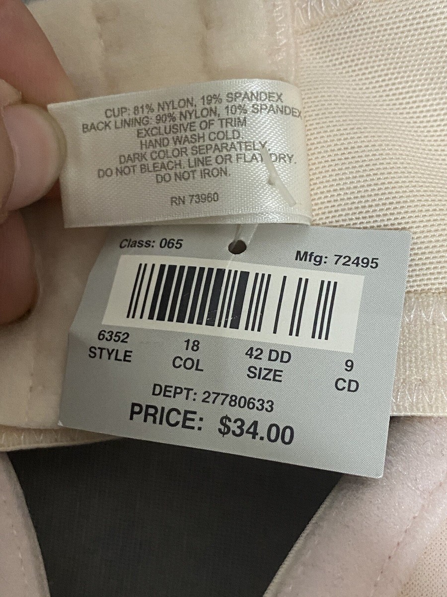 NWT Avenue Body Women's underwired Bra light pink hook & eye Size