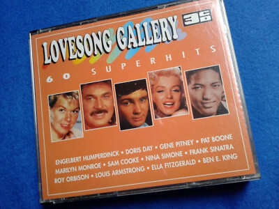 LOVESONG GALLERY, 60 SUPERHITS, u.a.m.  MARILYN MONROE, DORIS DAY. 3 CD Box-Set.