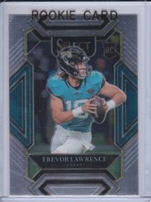 TREVOR LAWRENCE ROOKIE CARD Jacksonville Jaguar Football 2021 SELECT FOOTBALL RC. rookie card picture