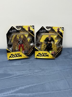Lot of 2 - Spin Master DC Black Adam & HawkMan 1st Edition sealed new