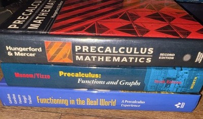 Precalculus Mathematics Textbook Bundle Lot of 3 - Munem Hungerford Gordon Math