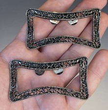 Pair of Vintage Musi Shoe Clips Mid-Century Modern Retro Women's Fashion