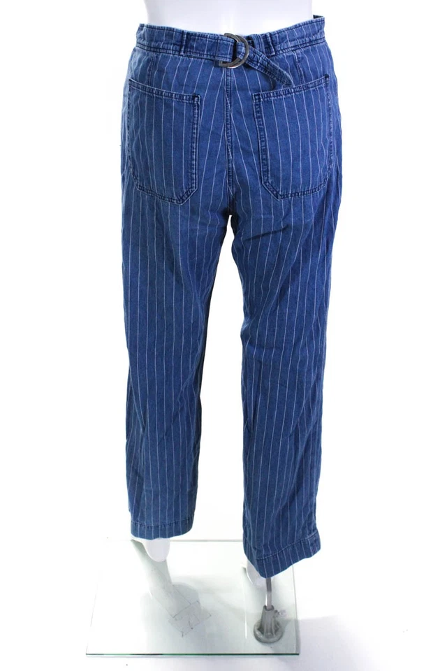 M.i.h. Pantalones de mezclilla para mujer de algodón a rayas Paradise acampanados azules talla 25 11597162 Foto 3 de 4