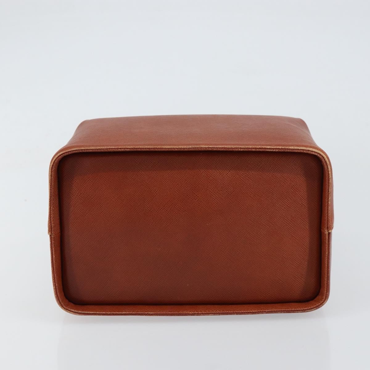 GIVENCHY Hand Bag Leather Brown Gold Auth 159082 — image 9