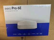 Amazon eero Pro 6E mesh wifi router up to 2.5 Gbps, up to 2,000 sq, 1-pack
