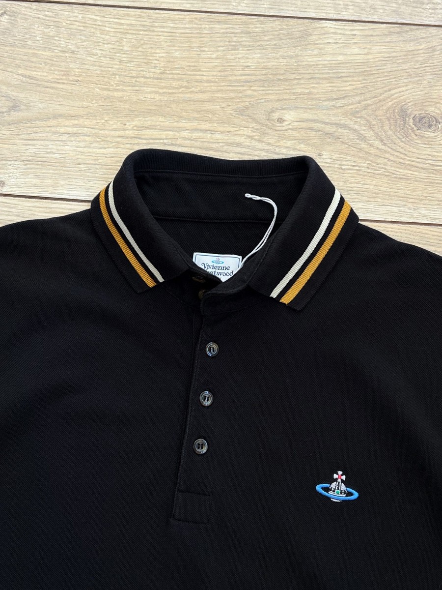 Vivienne Westwood Luxury Polo Shirt Short Sleeve Black Size L | eBay
