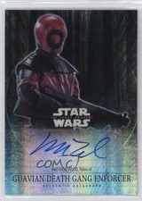 2016 Star Wars: The Force Awakens Chrome /50 Matthew Wood Voice of Auto l1c