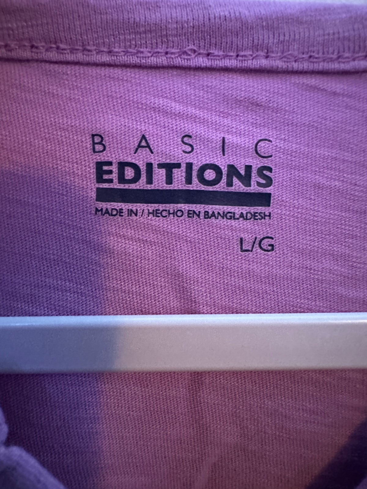 Basic Editions Top Purple Pull Over Lace Lined Fr… - image 2