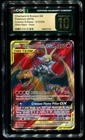 CGC Pristine 10 Charizard & Braixen GX Full Art Cosmic Eclipse 2019 Pokemon #212
