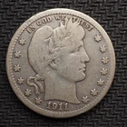 1911 *S*  BARBER SILVER QUARTER * NICE * - FREE SHIPPING! - C3412
