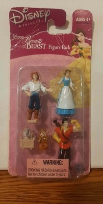 Vintage 2002 Disney Princess Beauty and the Beast Mini Figure Pack (NIP)