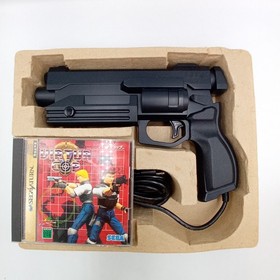 Virtua Gun Sega Saturn SS 1 Gun Controller & Virtua Cop Japane Game Boxed Tested