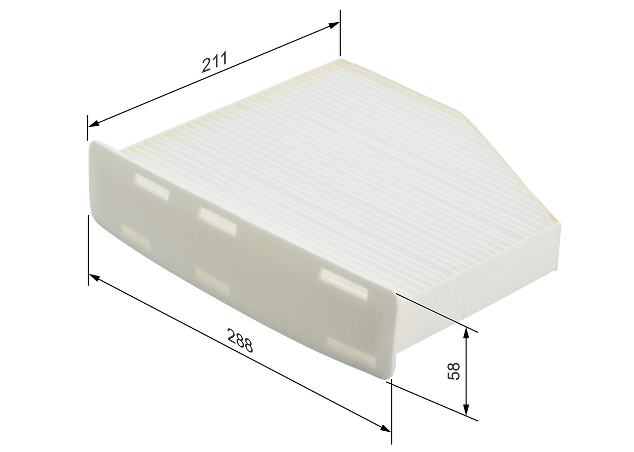Cabin filter Particulate Filter 1 987 432 097 BOSCH for VW SEAT SKODA AUDI - Image 34