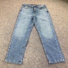 Lucky Brand Jeans Boys 8 Blue Medium Wash Relaxed Straight Denim 29R Zip Fly