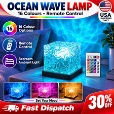 16 Colors LED Night Light Ocean Wave Projector Lamp Aurora Bedroom with Remote