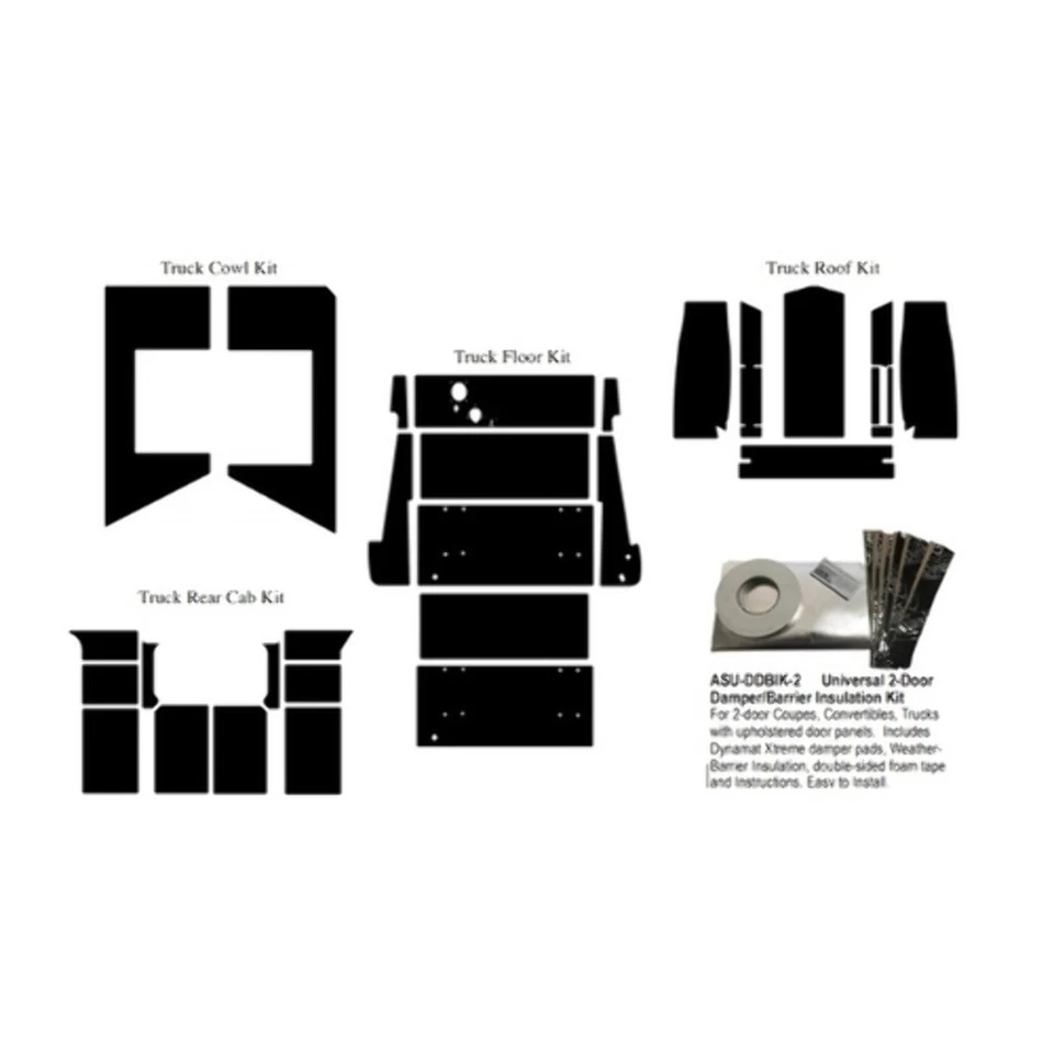 Комплект звукоизоляционного изолятора для грузовика Peterbilt 1973-87 годов выпуска Acoustishield в комплекте - Изображение 3 из 4