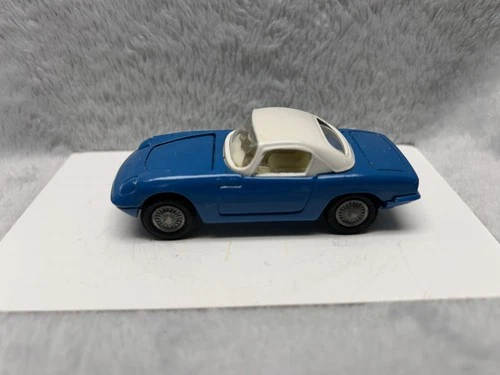 RARE VINTAGE CORGI TOYS 319 LOTUS ELAN S2 HARDTOP SPORTS CAR BLUE/WHITE 1967 VF