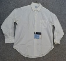 VTG Penneys Towncraft Shirt Mens 16 33 White Wash N Wear Dress Long Sleeve