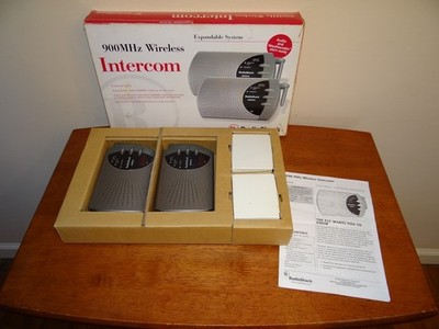Vtg Radio Shack 900MHz Wireless Audio Intercom System Complete in Box 43-3102