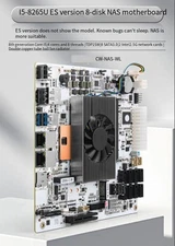 8-Bay NAS Motherboard Intel i5-8265U ES Version 4-Core 8-Thread 8-Disk 8*SATA3.0