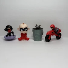 Disney Pixar The Incredibles Family Action Figures Mixed Lot of 4 McDonald’s Toy