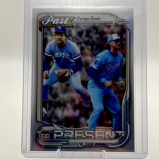 2026 Topps Chrome Past to Present Insert George Brett/Bobby Witt Jr. #PTP-17