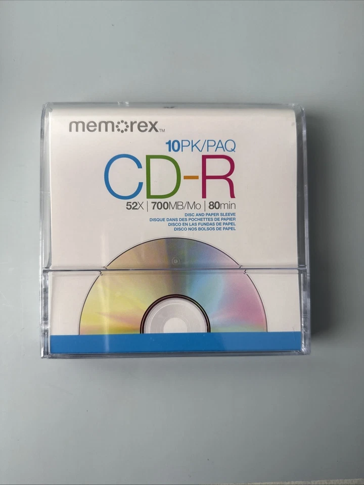 Memorex CD-R 8 Pack 52 X 700 MB 80 Minutes New Discs and paper sleeves blank - Image 2 of 4